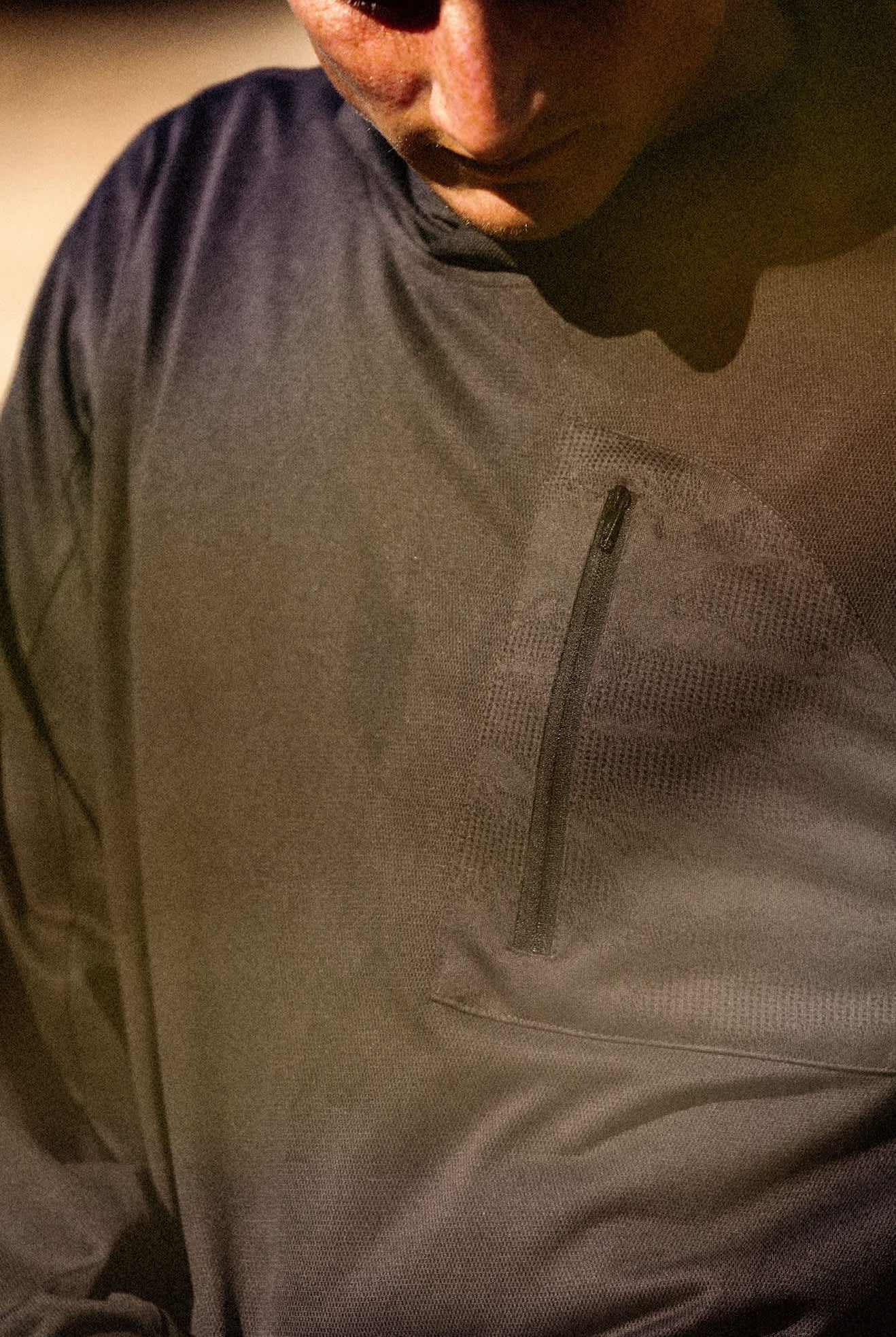 Men's Journey Long Sleeve Sun Hoodie in the color Black - Men's Lifestyle image