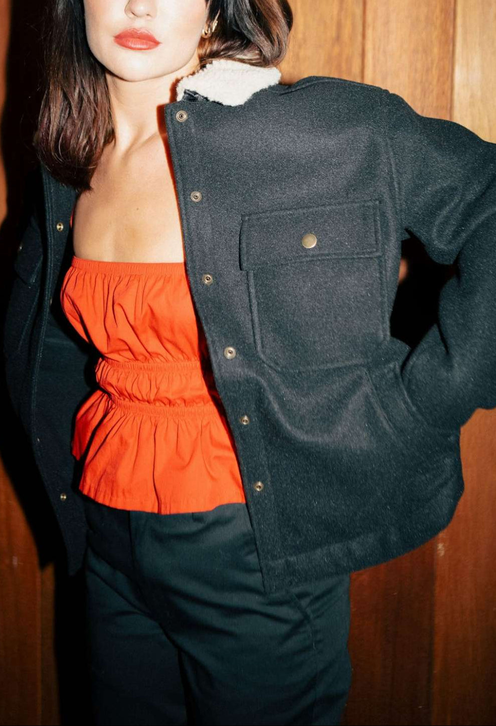 Women's Durham Shirt Jacket in the color Black - Men's Lifestyle image