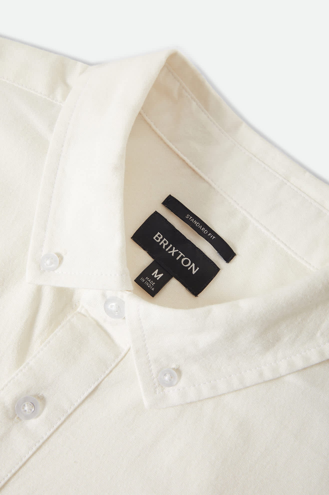 Men's Sanford Oxford Woven in the color Off White - Additional Laydown image