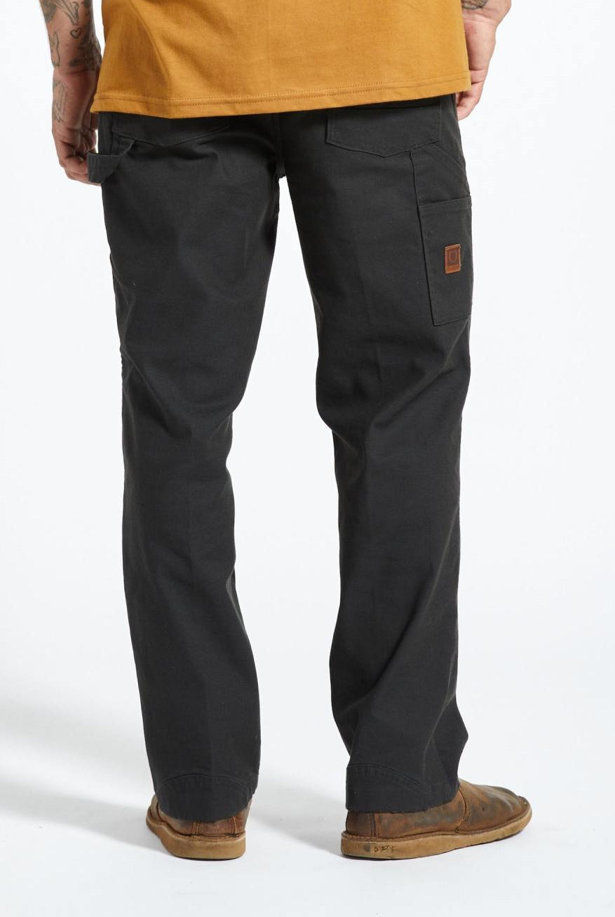 Men's Back Fit Image | Builders Carpenter Stretch Pant - Washed Black