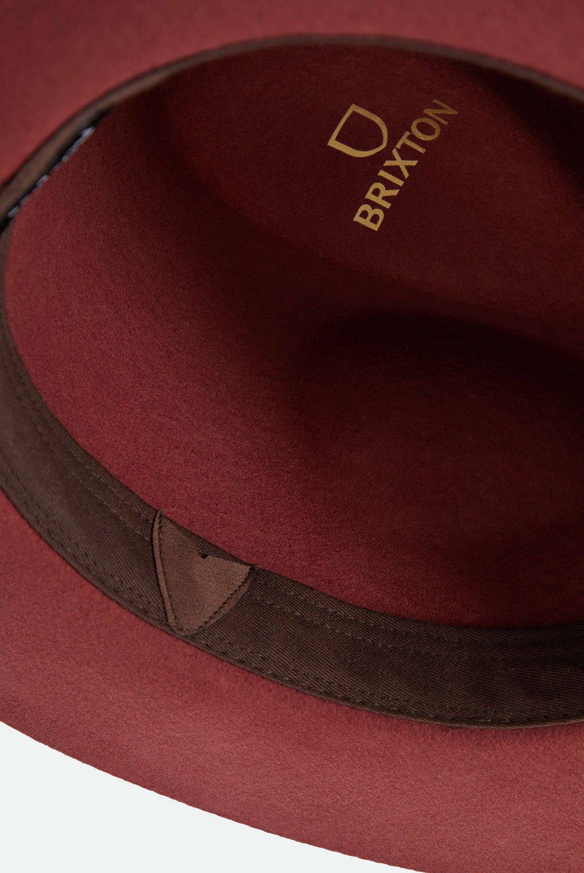 Unisex Wesley Fedora in the color Dark Brick/Dark Brick - Additional Laydown image