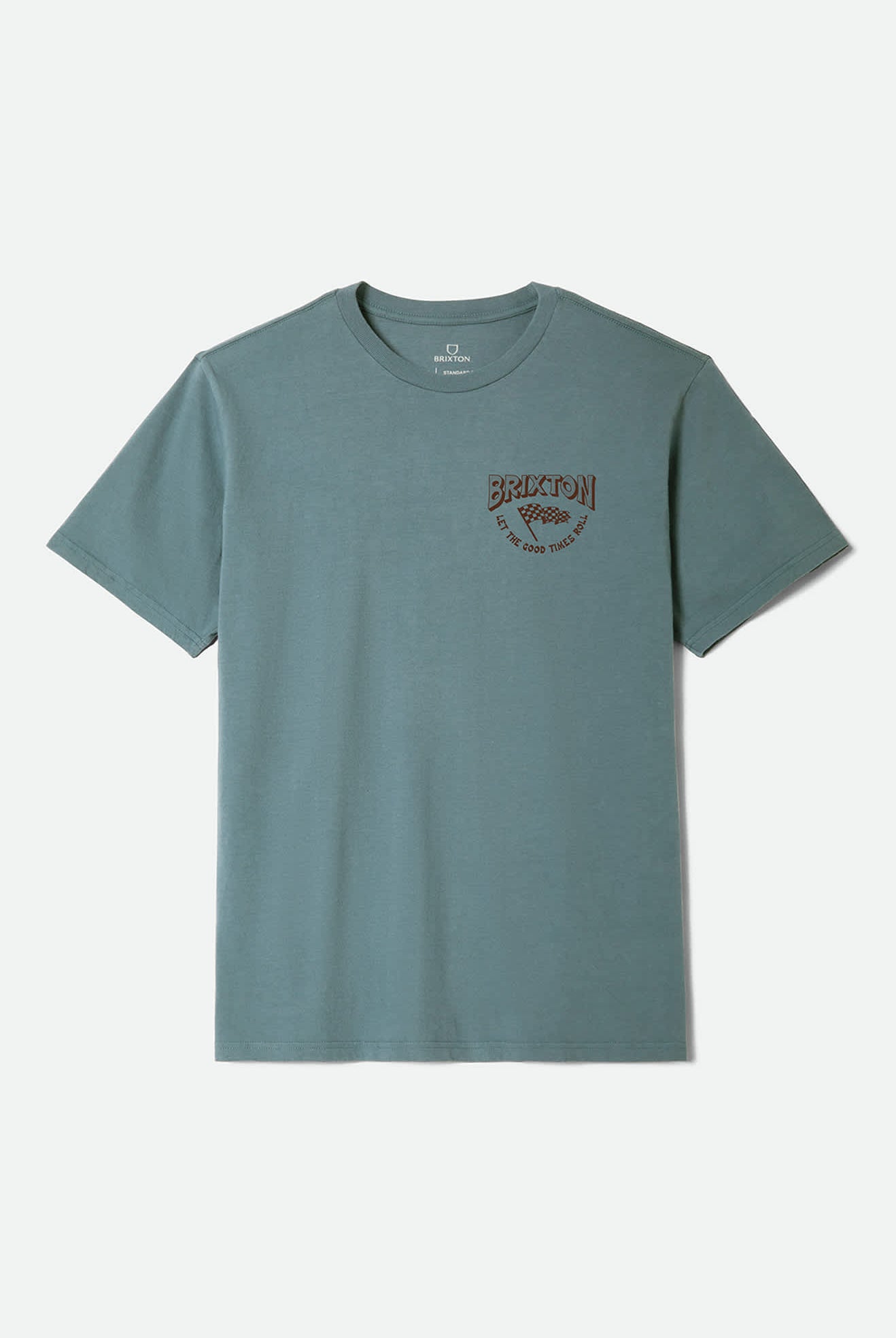 Men's Garnet Short Sleeve Standard T-Shirt in the color Ocean Breeze - Front Product Laydown Image