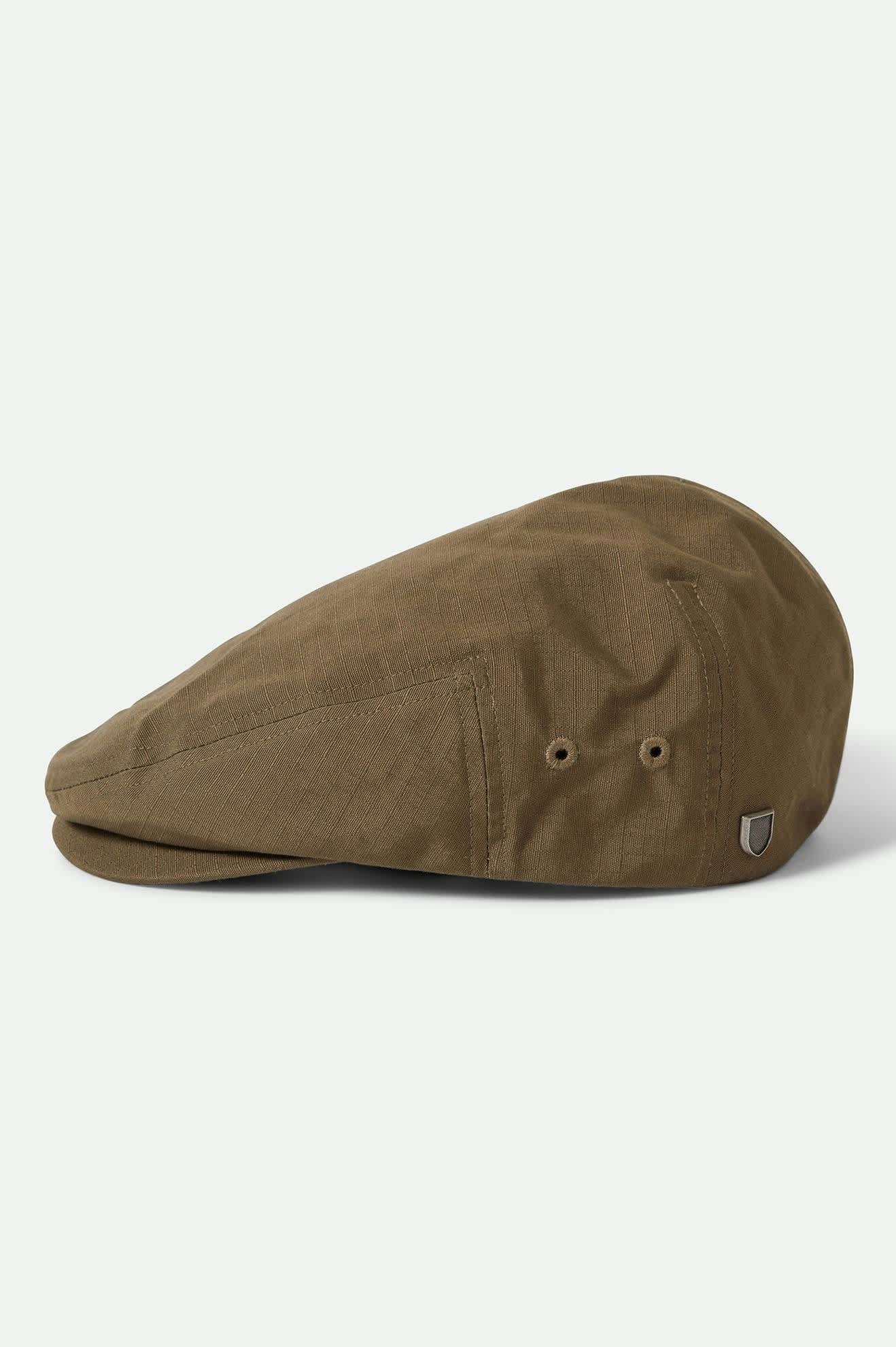 Unisex Hooligan Lightweight Flat Cap in the color Ivy Green Ripstop - Additional Laydown image