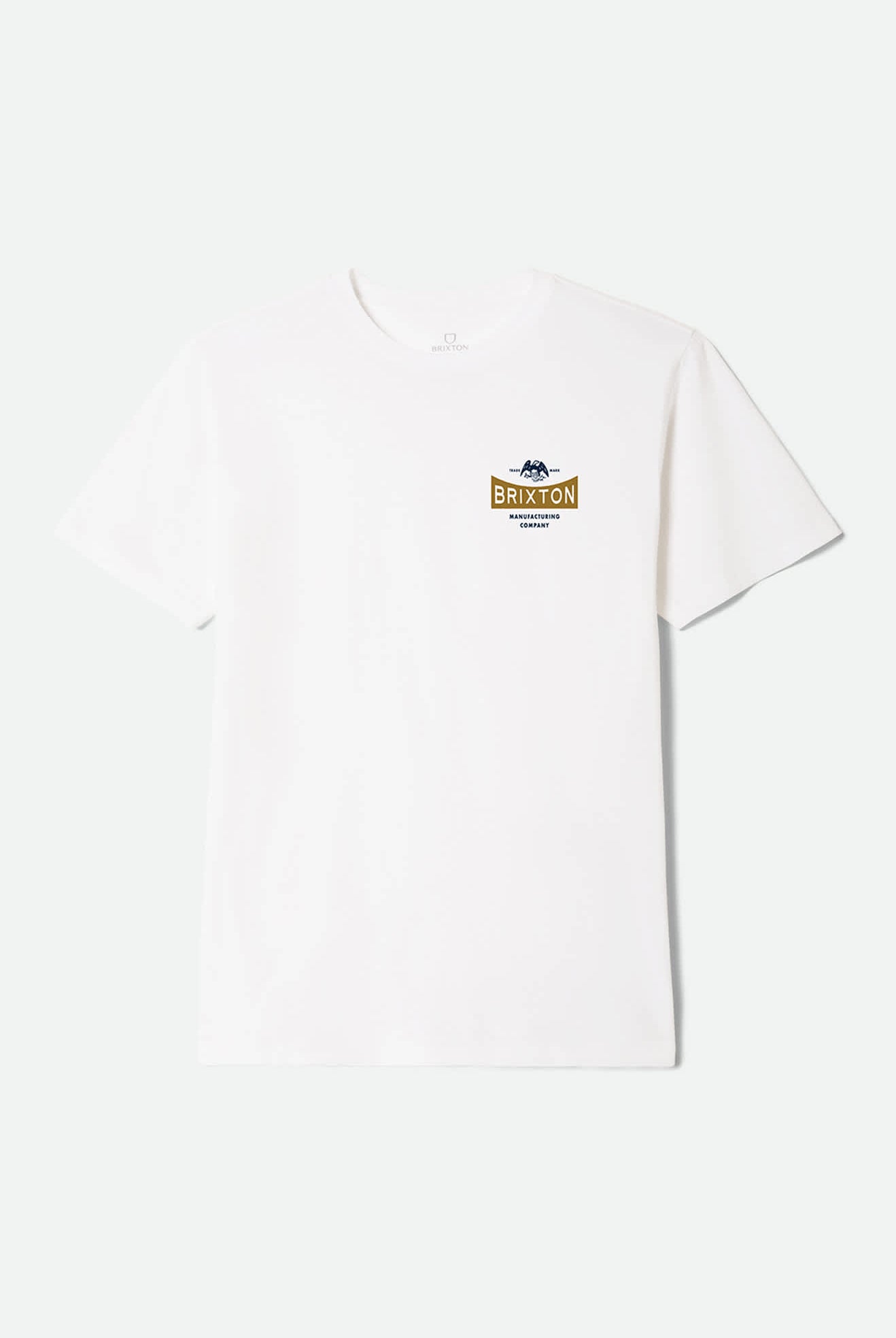Men's Pinnacle Short Sleeve Standard T-Shirt in the color White - Front Product Laydown Image