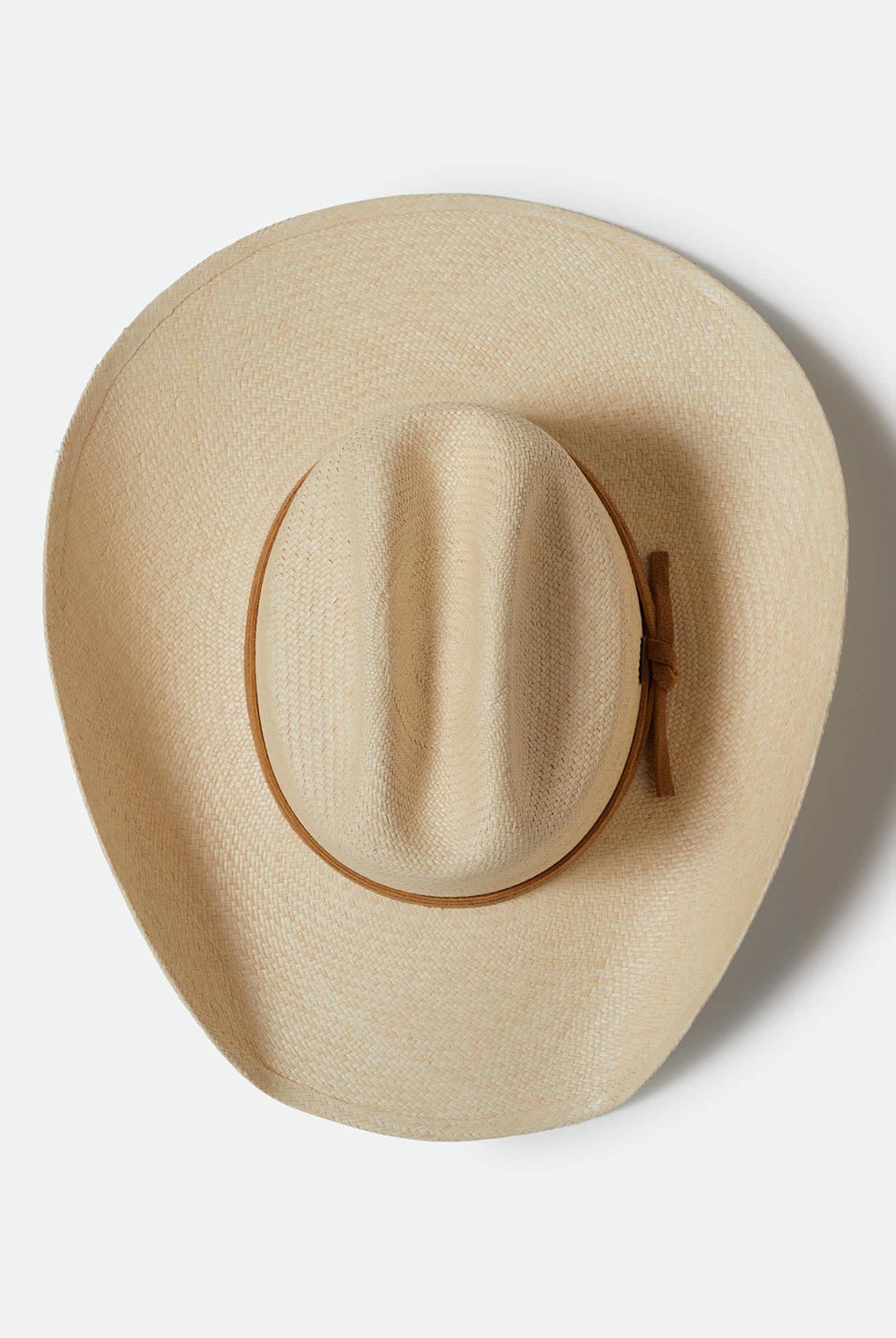 Unisex Laredo Panama Straw Cowboy Hat in the color Catalina Sand - Additional Laydown image