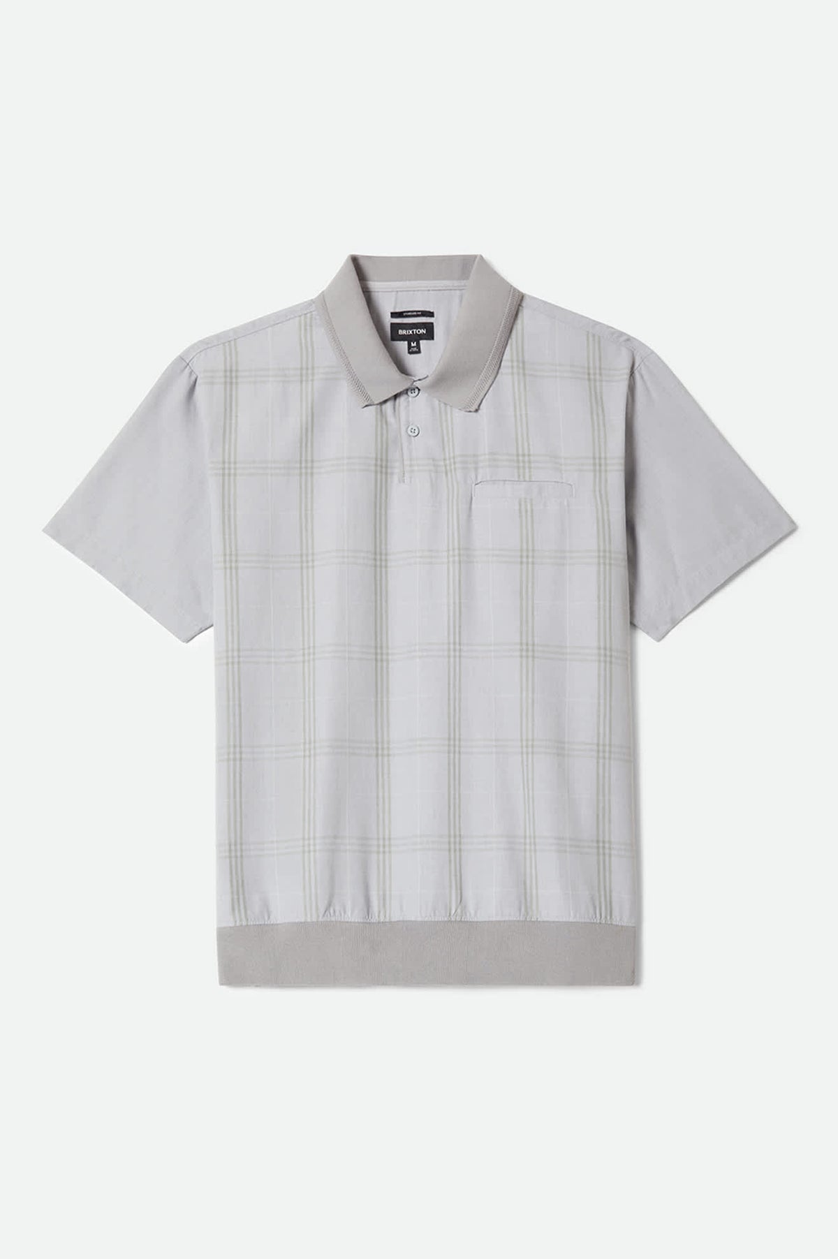 Men's Trolly Jacquard Weekend Short Sleeve Polo in the color Blue Aura - Front Product Laydown Image