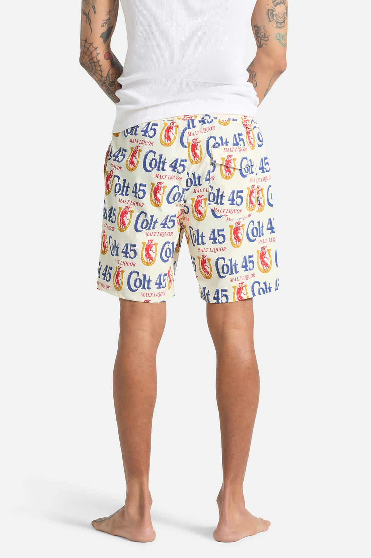Men's Everyday Stretch Hybrid Short 7" in the color Multi Colt 45 - Men's Back View