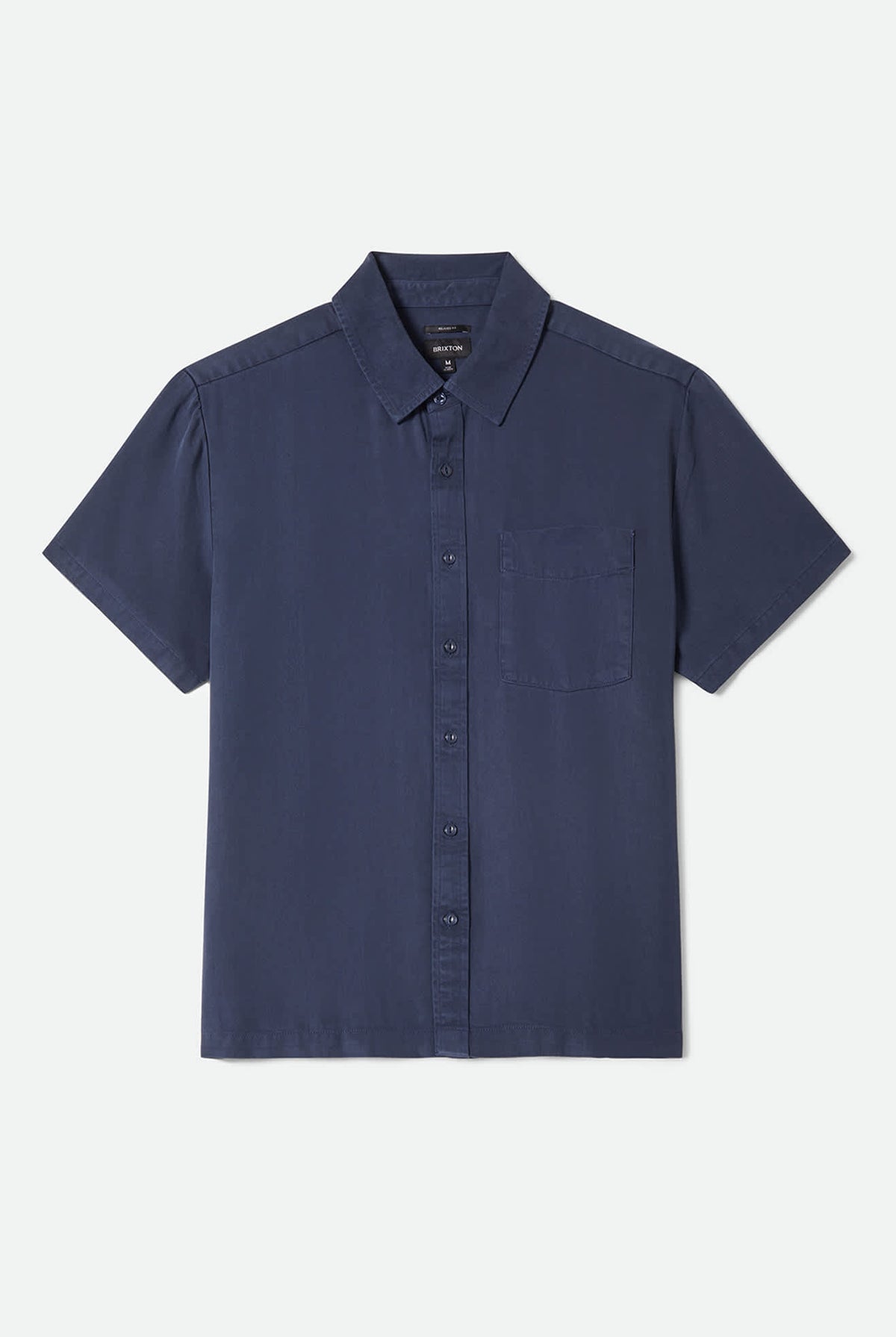 Men's Cooling Comfort Short Sleeve Shirt in the color Midnight Navy - Front Product Laydown Image