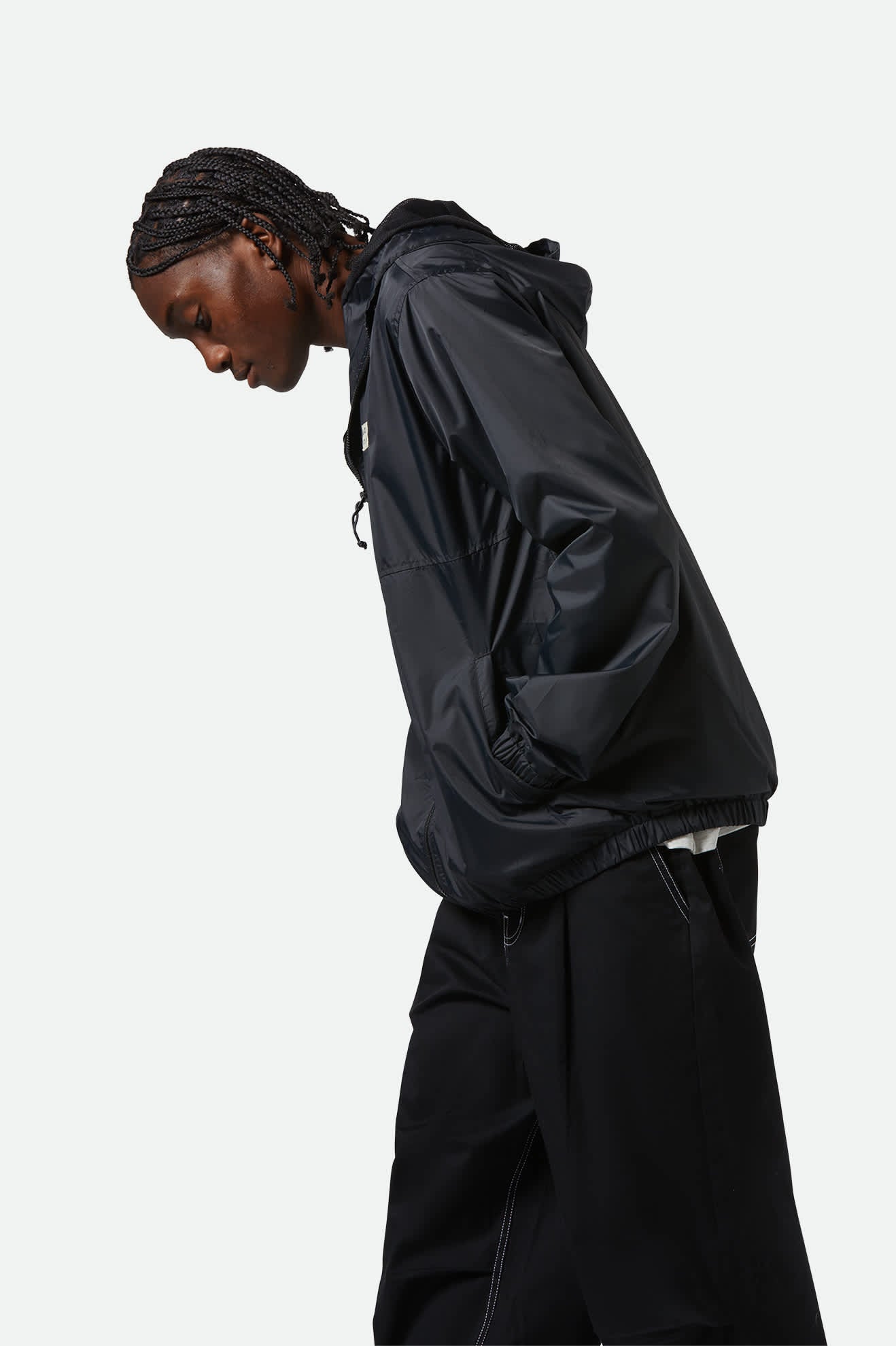 Men's Claxton Woodburn Lightweight Jacket in the color Black - Men's Side View