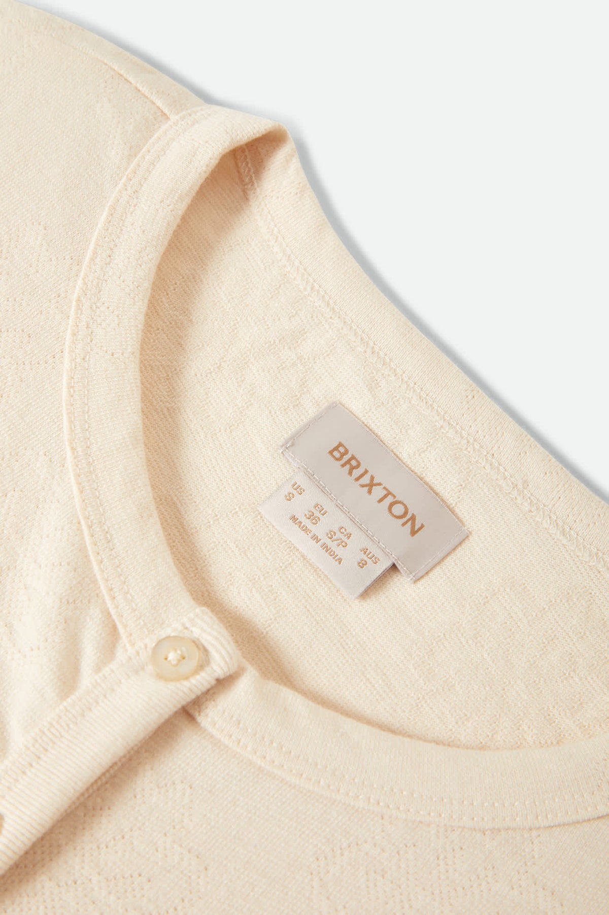 Women's The Alice Button Down Short Sleeve Shirt in the color Whitecap - Additional Laydown image