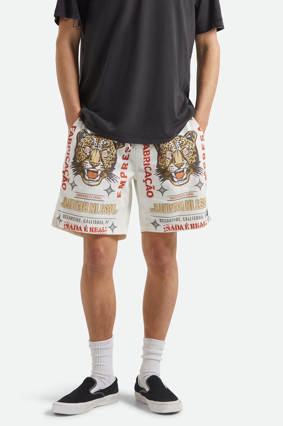 Men's Everyday Stretch Hybrid Short 7" in the color Lost In Reality - Men's Front View