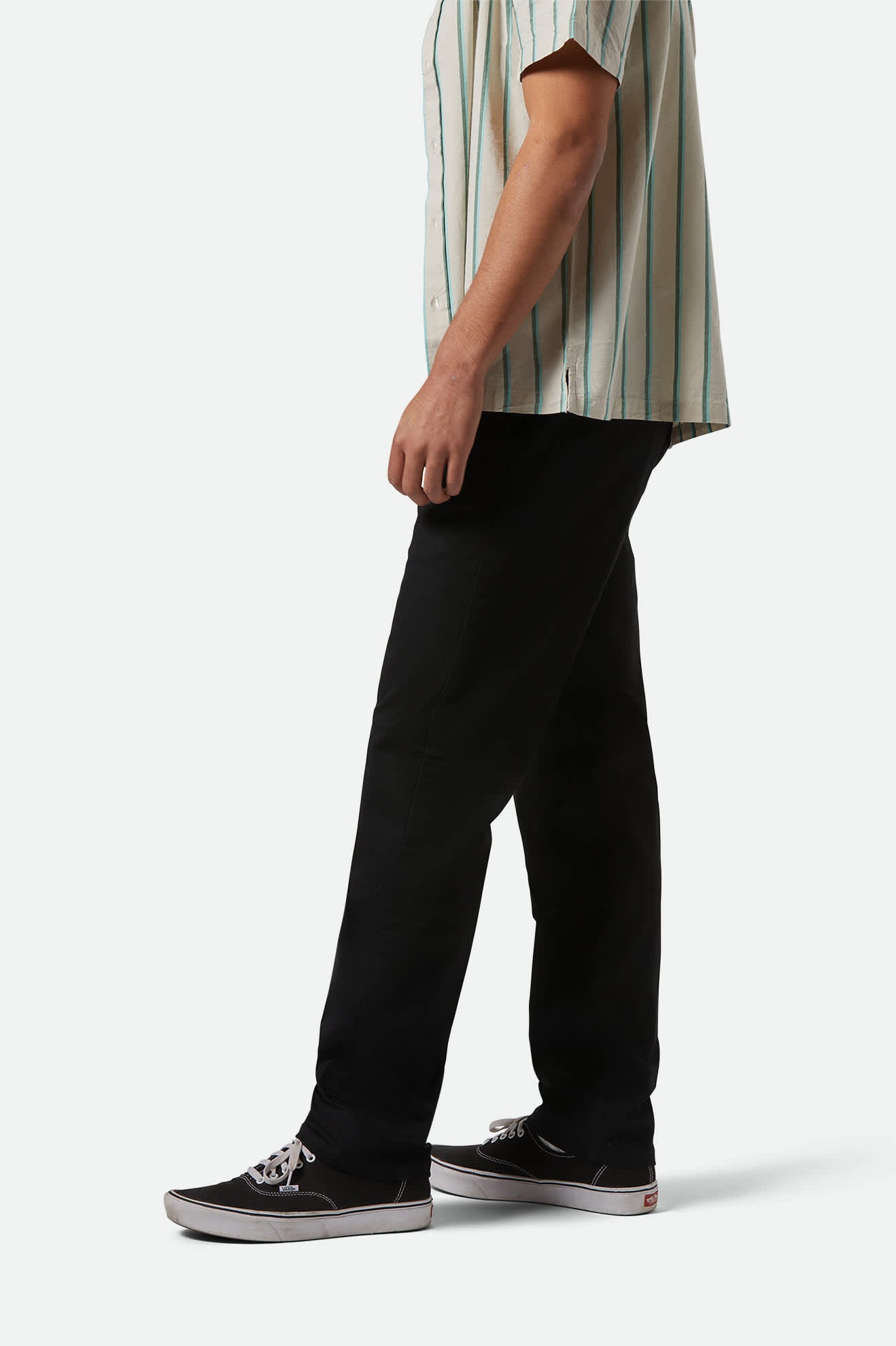 Men's Choice Chino Regular Pant in the color Black - Men's Side View
