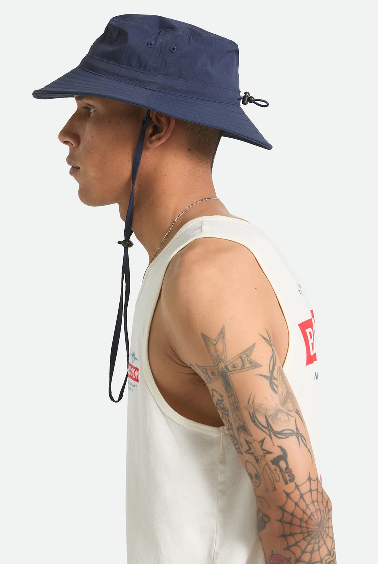 Unisex Journey Boonie Hat in the color Midnight Blue - Men's Side View