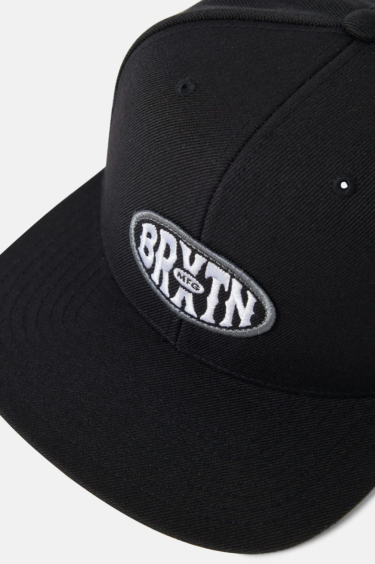 Unisex Largo Snapback in the color Black - Additional Laydown image