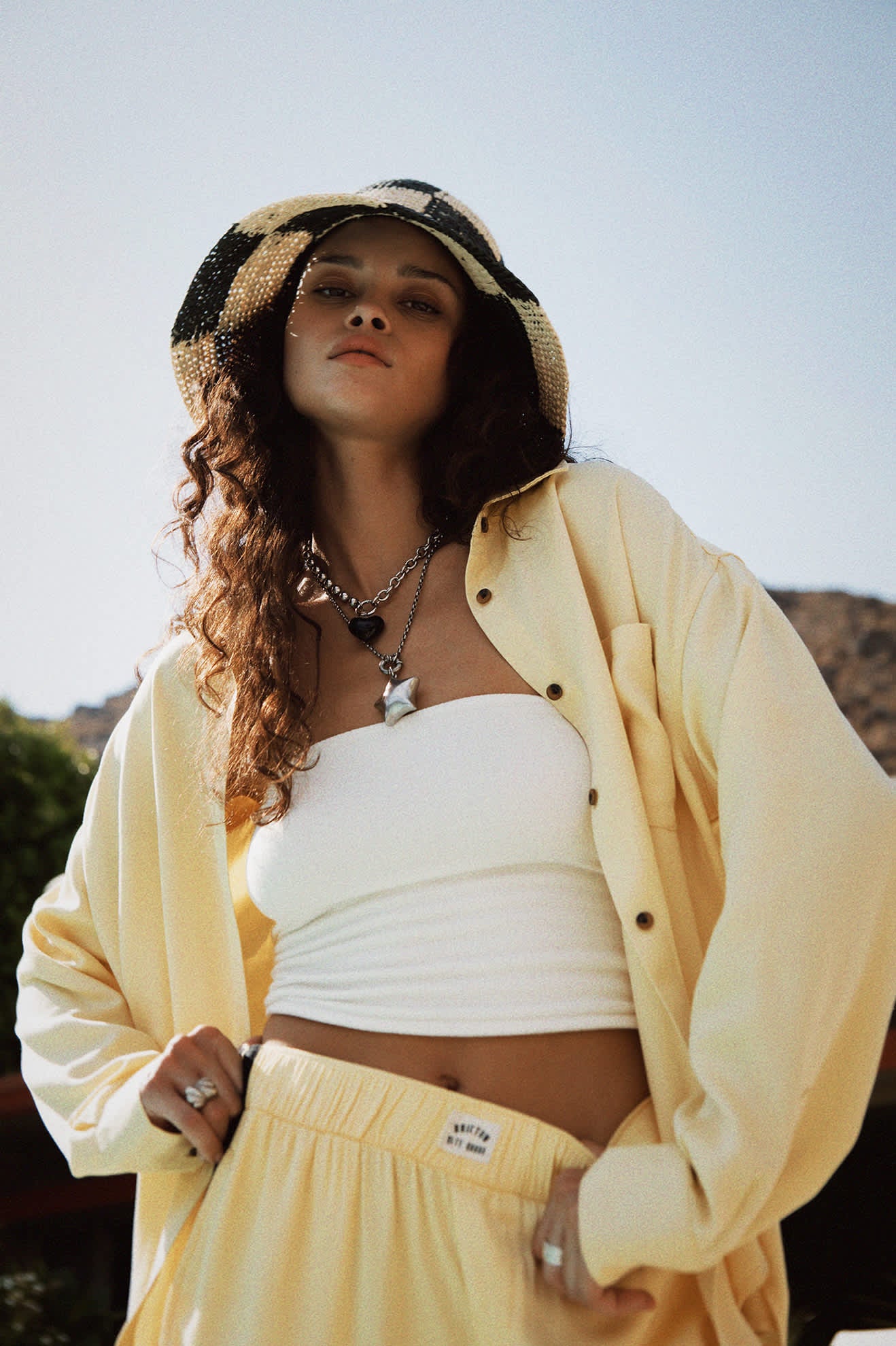 Women's East Side Boxy L/S Button Down in the color Panna Cotta - Men's Lifestyle image