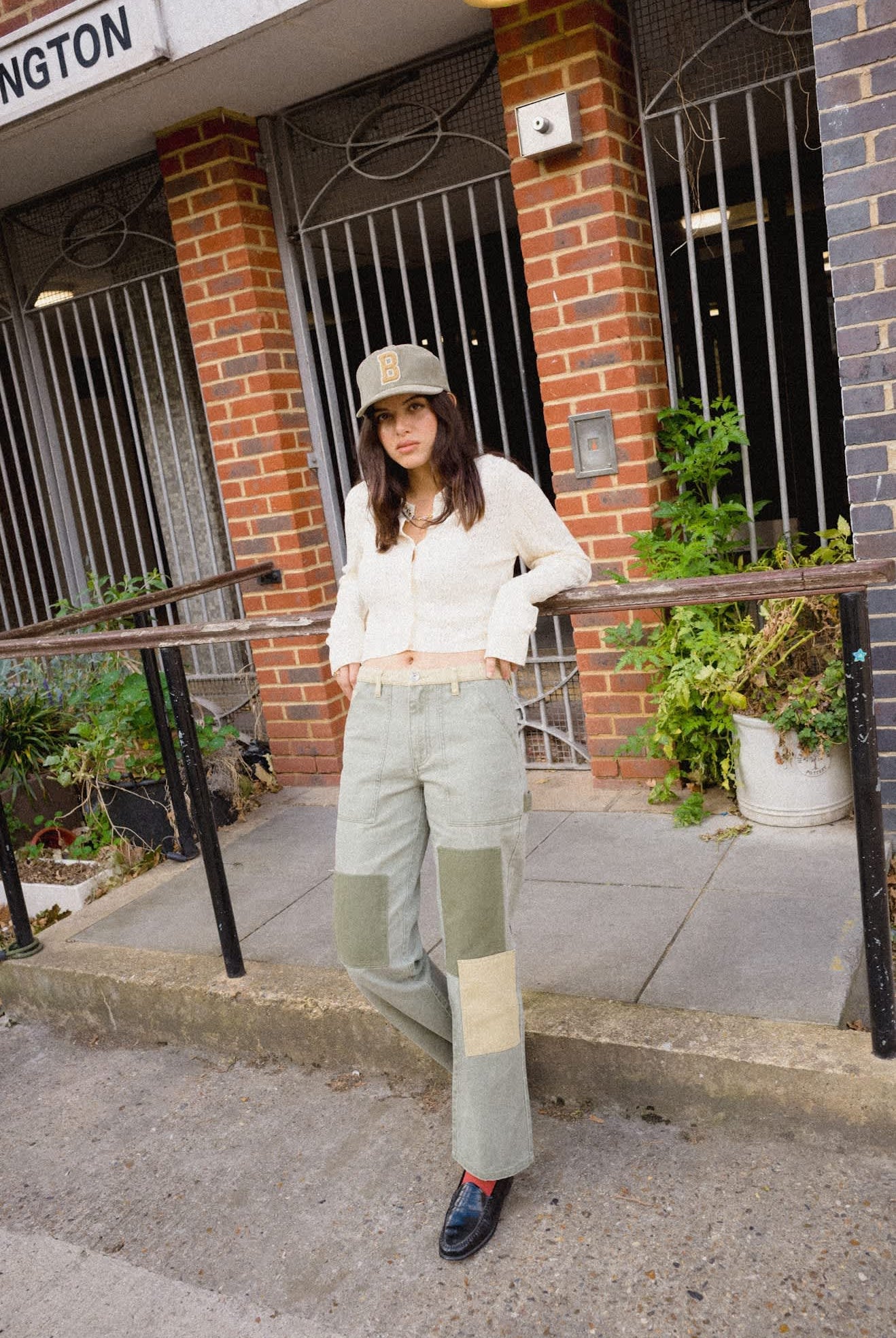 Unisex Big B Adjustable Hat in the color Dark Olive Corduroy - Women's Lifestyle 3.0