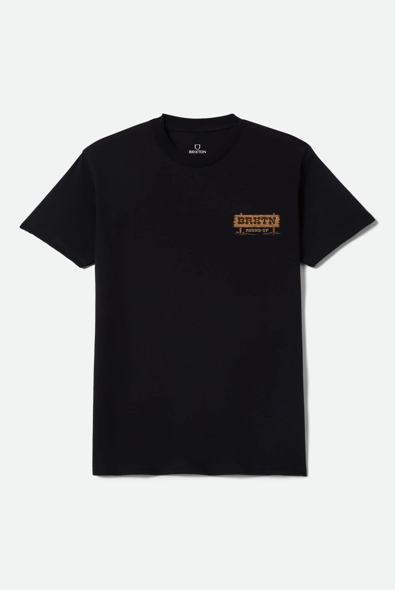 Men's Hutchins Short Sleeve T-Shirt in the color Black - Front Product Laydown Image