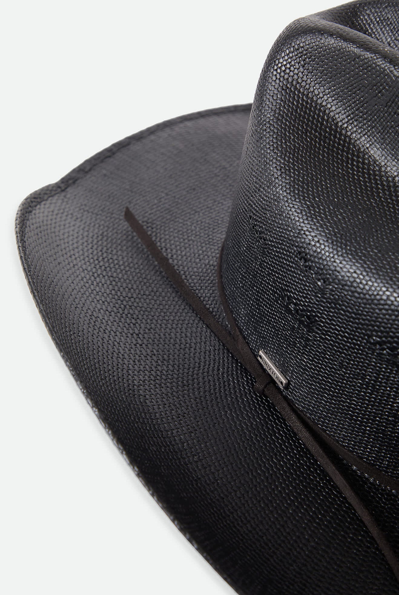 Unisex Laredo Straw Cowboy Hat in the color Black - Additional Laydown image