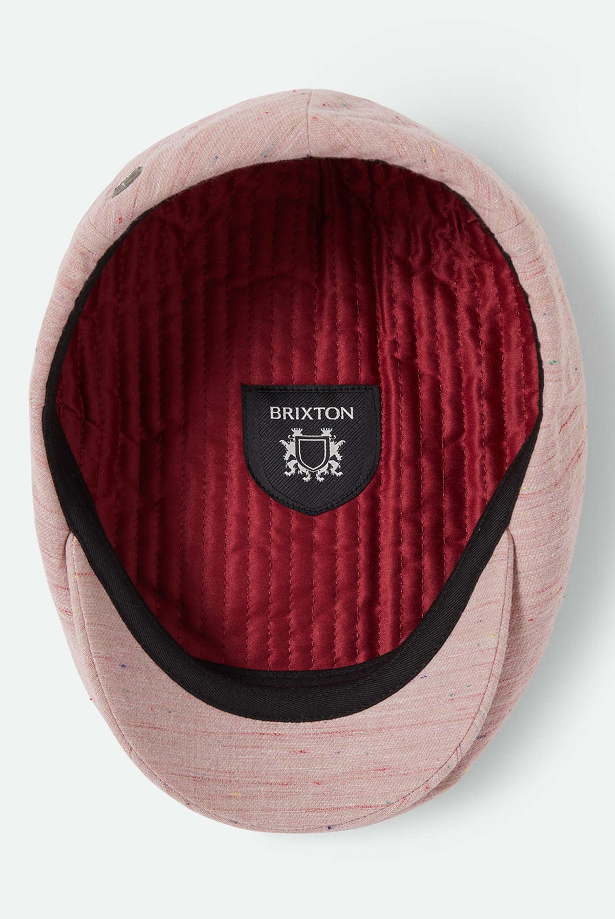 Unisex Hooligan Flat Cap in the color Pink Speckle Twist - Additional Laydown image