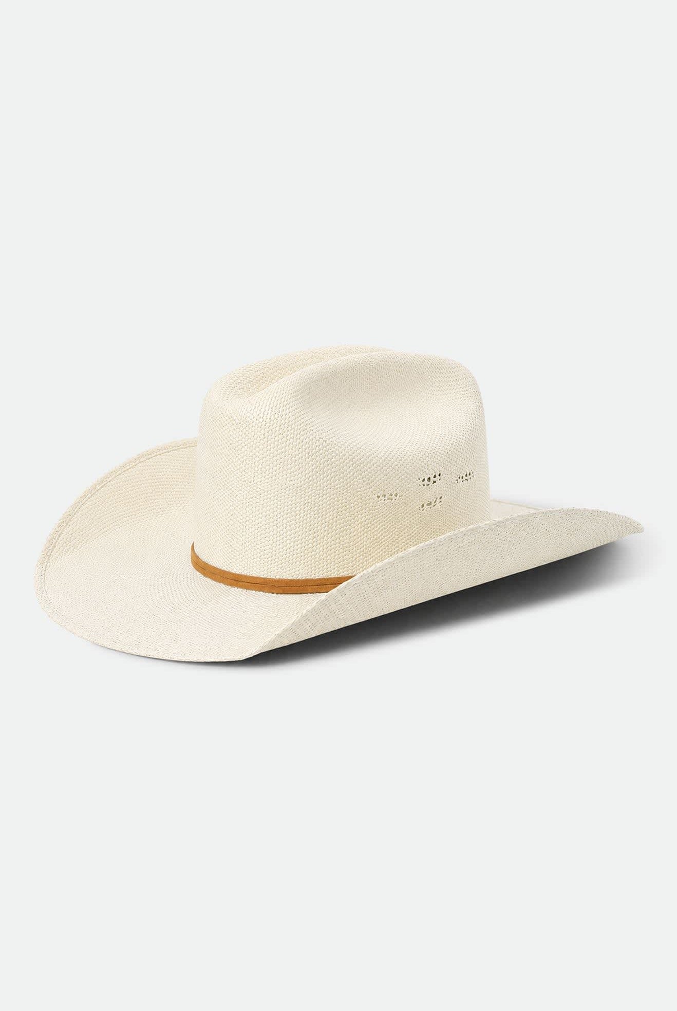 Unisex Laredo Straw Cowboy Hat in the color Bone - Front Product Laydown Image