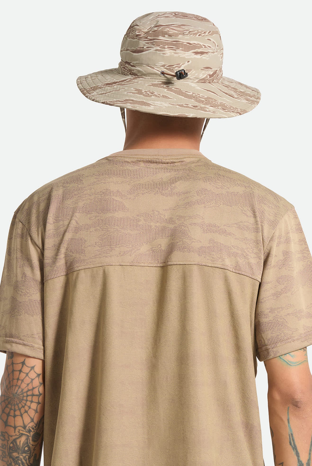Unisex Journey Boonie Hat in the color Desert Tiger Camo - Men's Back View