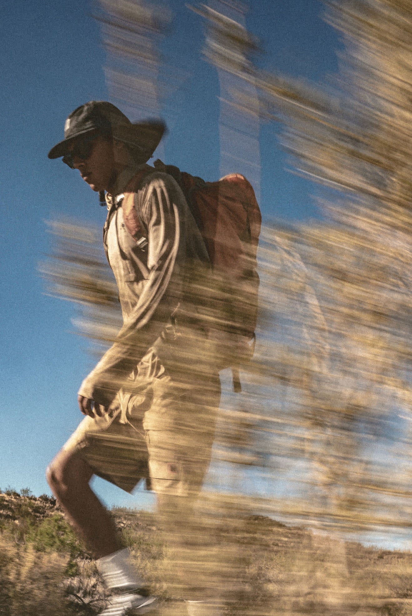 Men's Journey Long Sleeve Sun Hoodie in the color Desert Tiger Camo - Men's Lifestyle 3.0