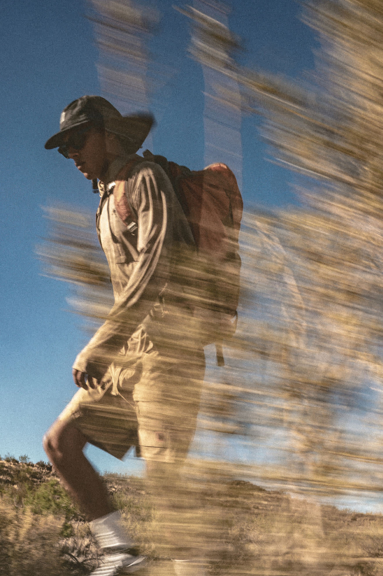 Men's Journey Long Sleeve Sun Hoodie in the color Desert Tiger Camo - Men's Lifestyle 3.0