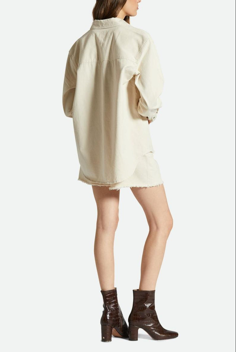 Women's Fit, Extra Shot | Bowery Boyfriend Overshirt - Natural