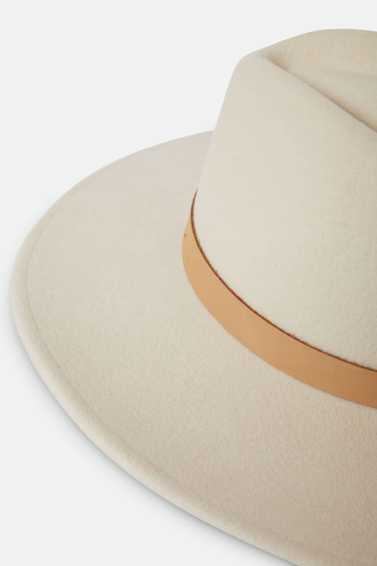 Women's Harper Felt Hat in the color Dove/Natural - Additional Laydown image