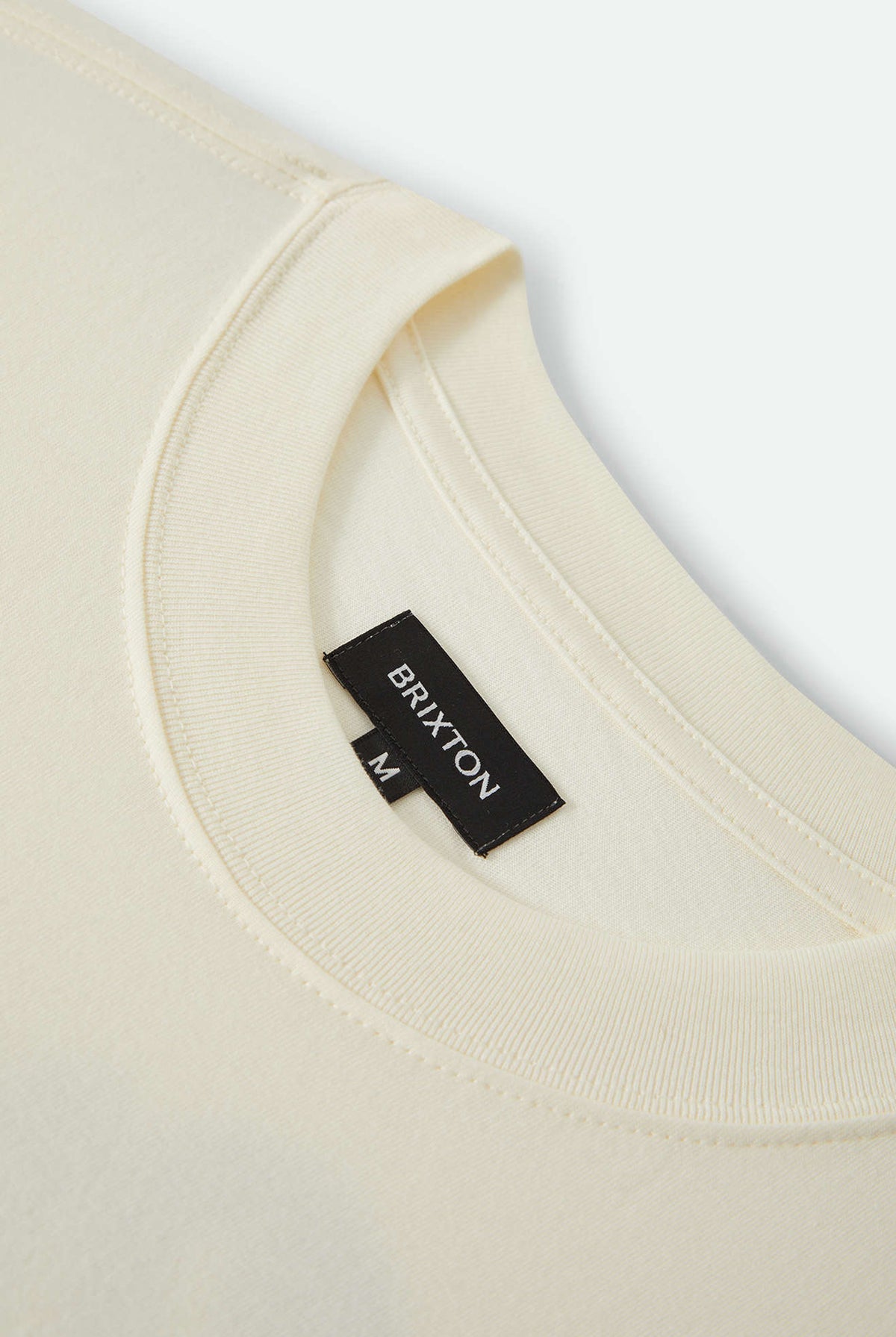 Men's Jensen Boxy T-Shirt in the color Cream - Additional Laydown image