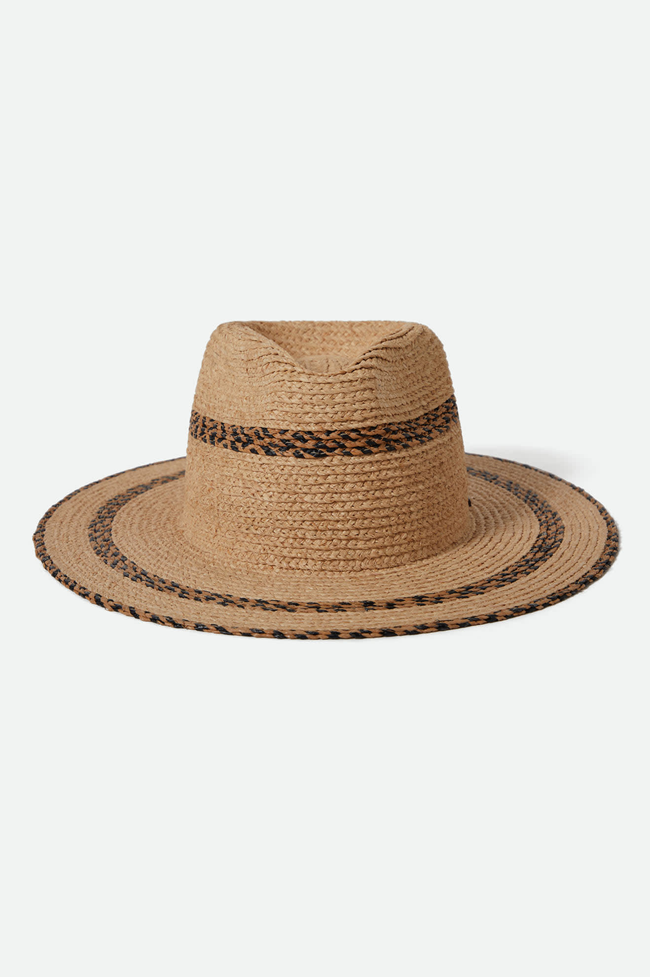 Unisex Cohen Straw Cowboy Hat in the color Tan/Black - Additional Laydown image