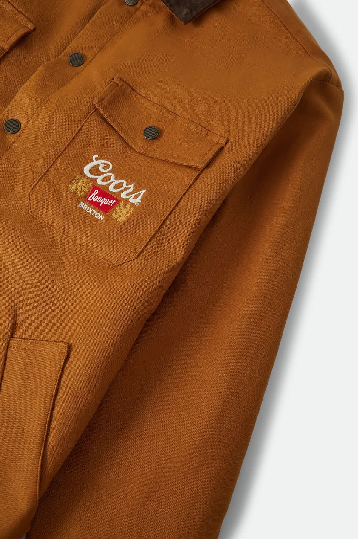 Men's Coors Durham Lined Jacket in the color Golden Brown - Additional Laydown image