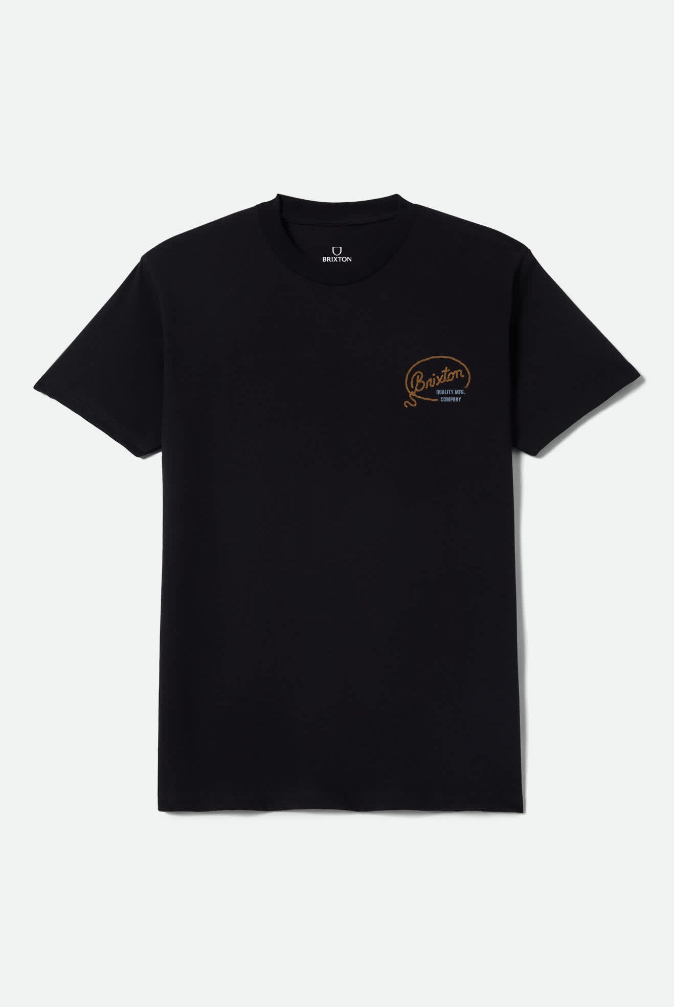 Men's Gallatin Short Sleeve T-Shirt in the color Black - Front Product Laydown Image