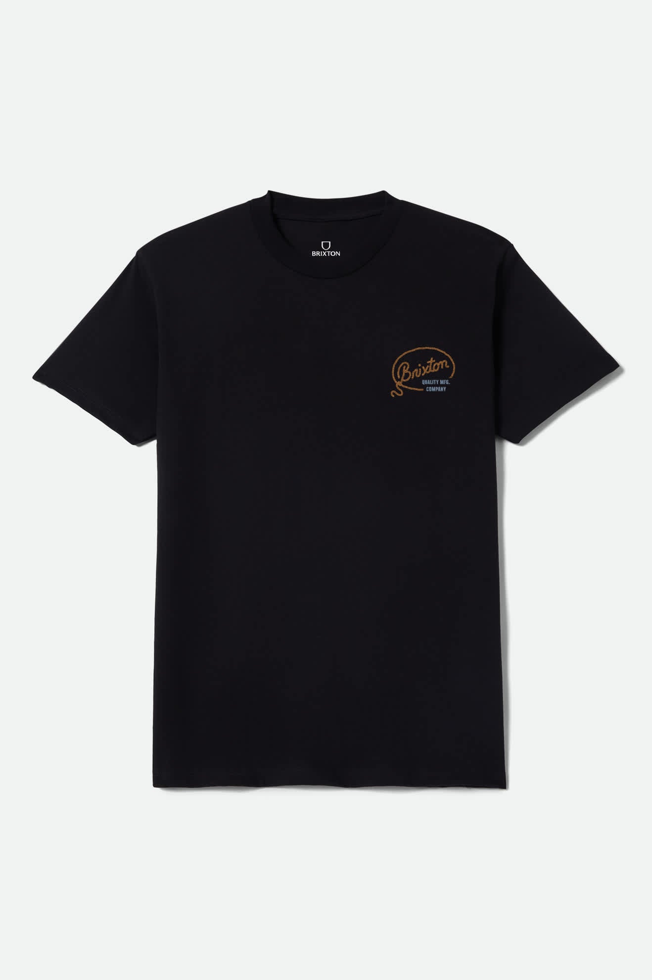 Men's Gallatin Short Sleeve T-Shirt in the color Black - Front Product Laydown Image