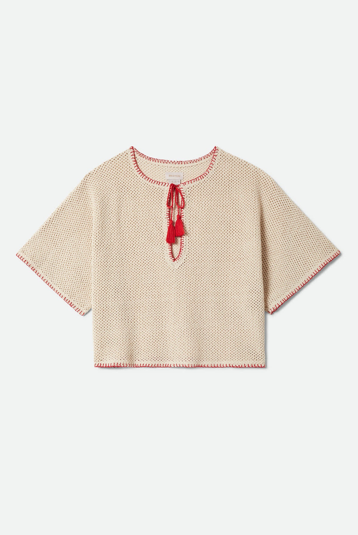 Women's The Crochet Cover Up in the color Timeless Taupe - Front Product Laydown Image