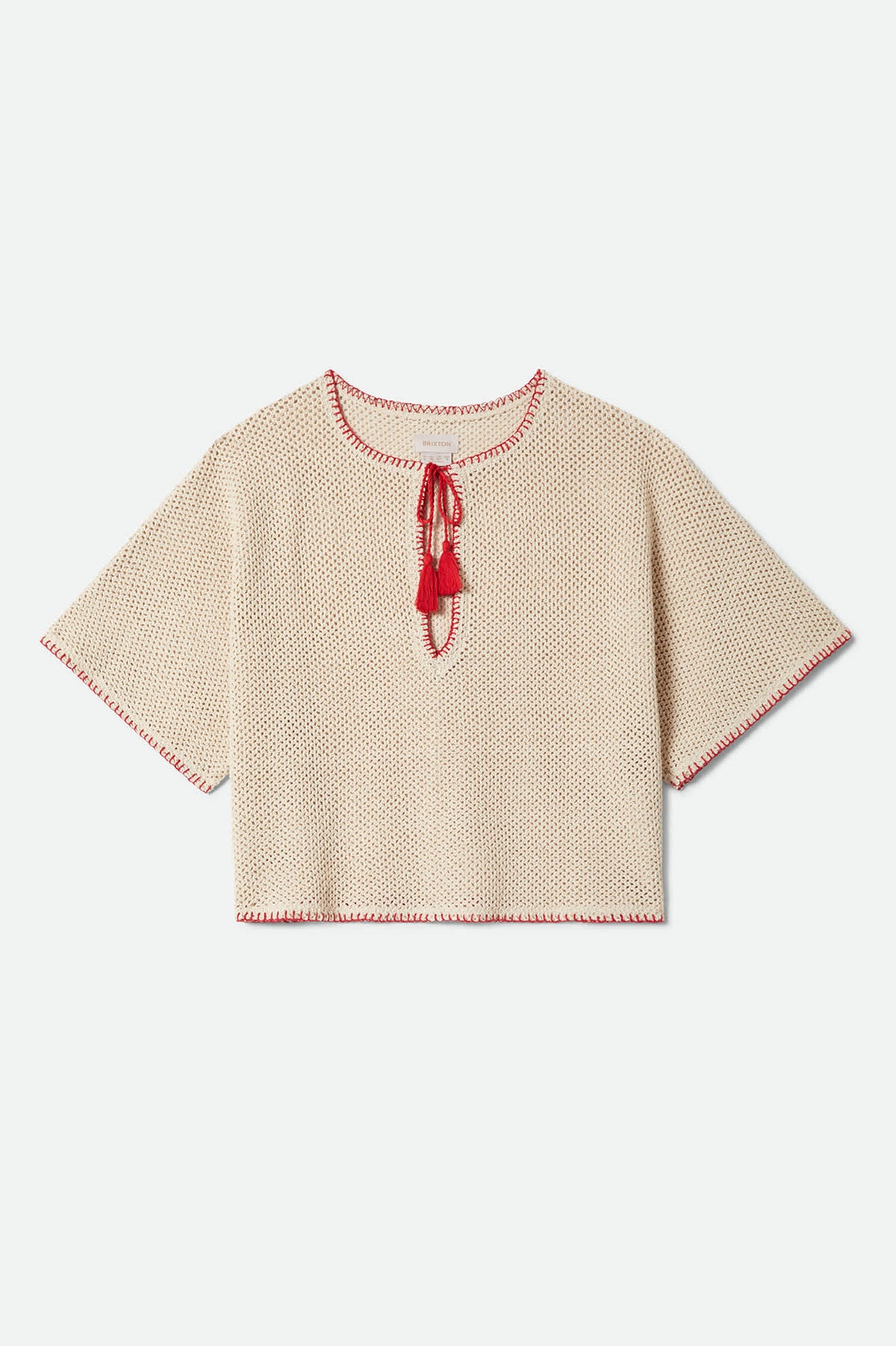 Women's The Crochet Cover Up in the color Timeless Taupe - Front Product Laydown Image
