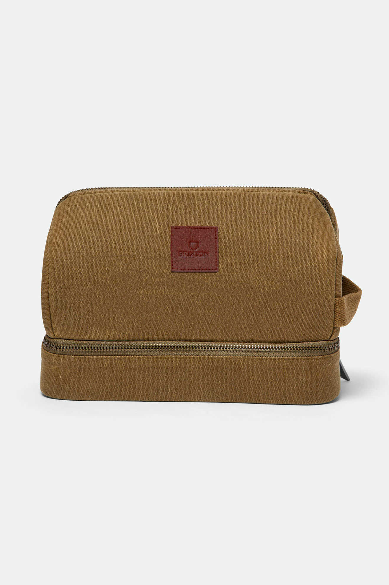 Brixton Unisex Traveler Dopp Kit - Olive Brown | Extra Shot