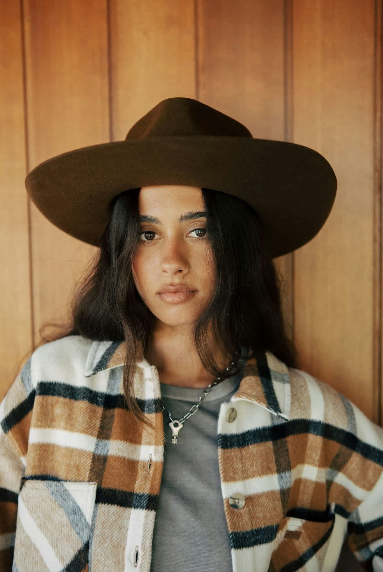 Women's Marlow Rancher Hat in the color Coffee - Women's Front View