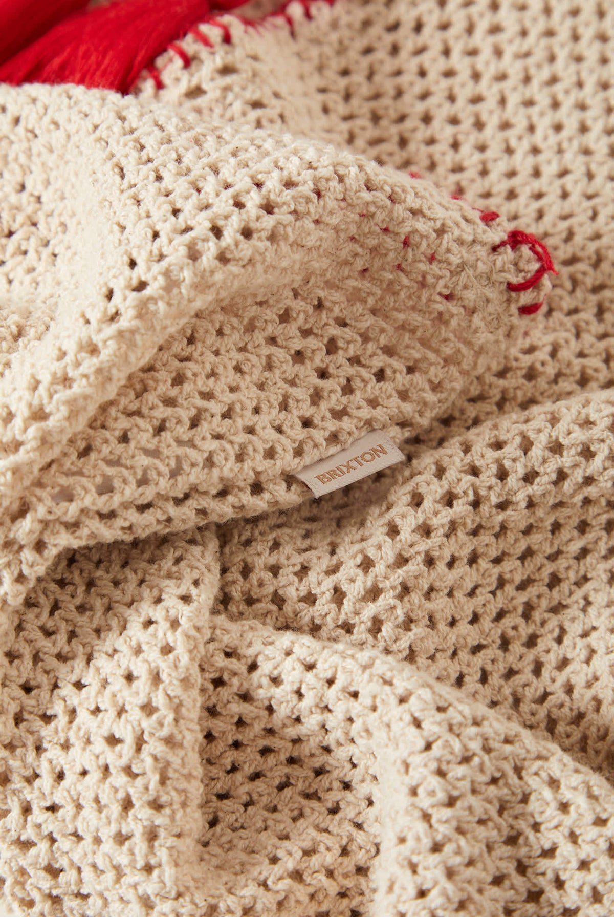 Women's The Crochet Cover Up in the color Timeless Taupe - Additional Laydown image