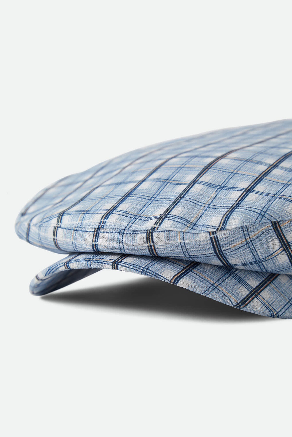 Unisex Century Barrel Snap Cap in the color Blue Window Plaid - Additional Laydown image
