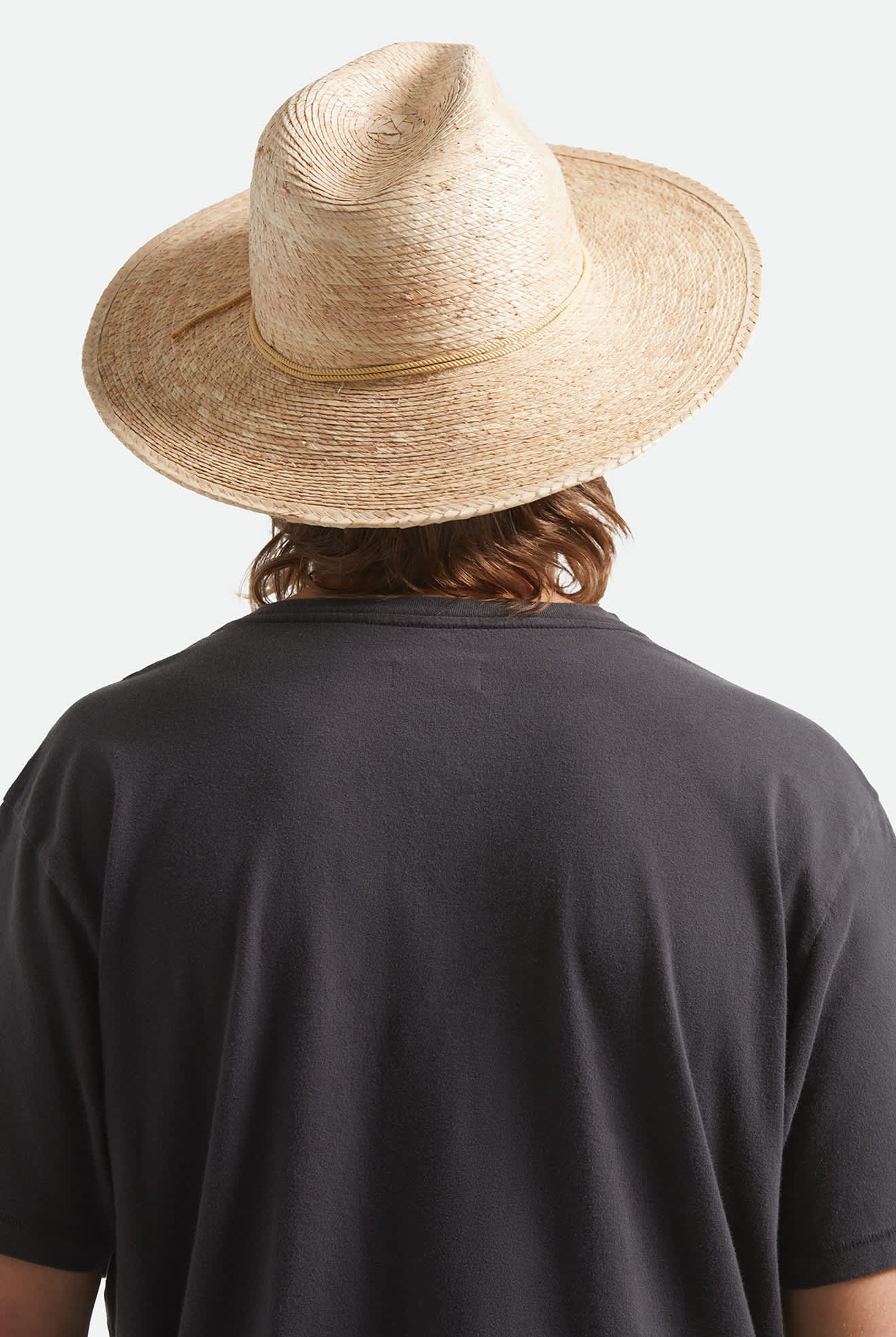 Unisex Hitch Ranch Fedora in the color Natural - Men's Back View
