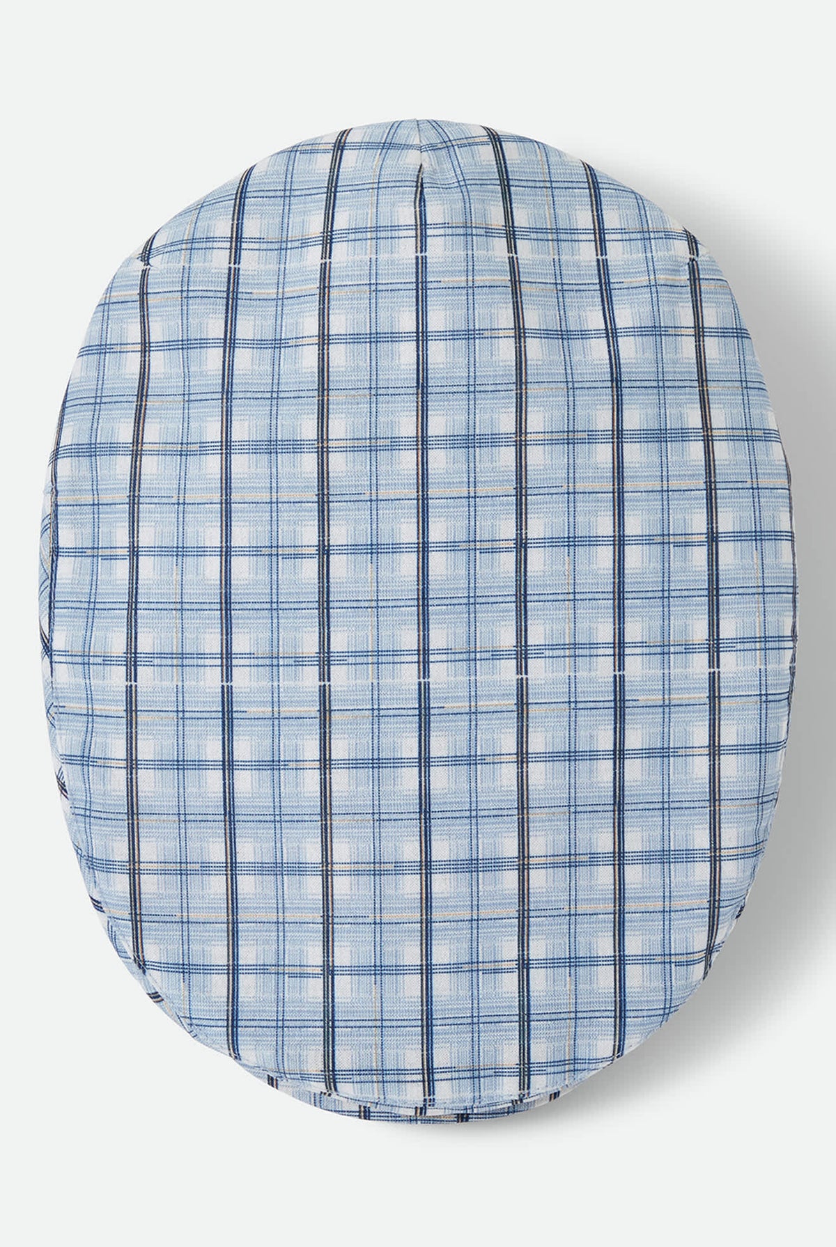Unisex Century Barrel Snap Cap in the color Blue Window Plaid - Additional Laydown image