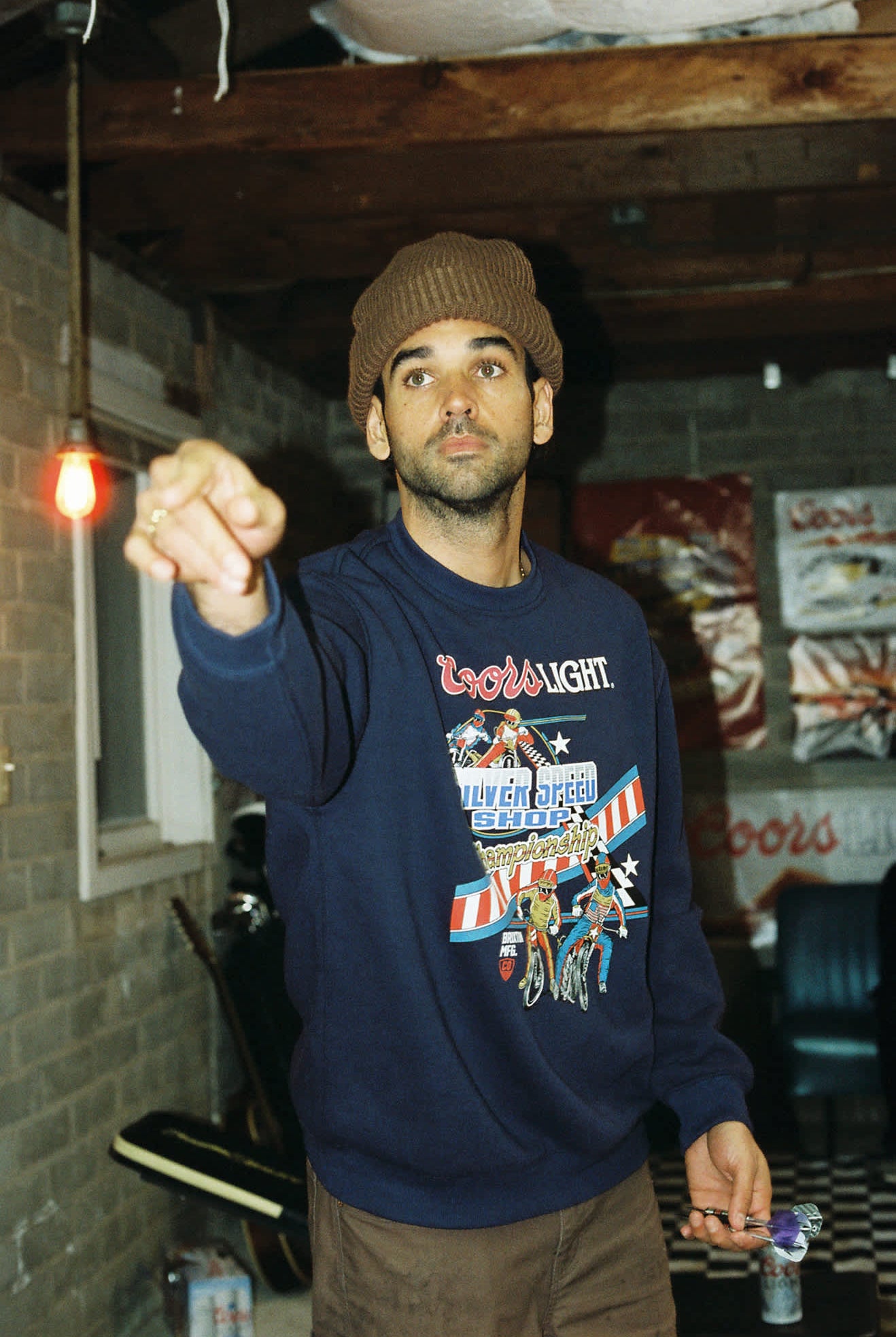 Men's Coors Light Berm Crew in the color Coors Navy - Men's Lifestyle image