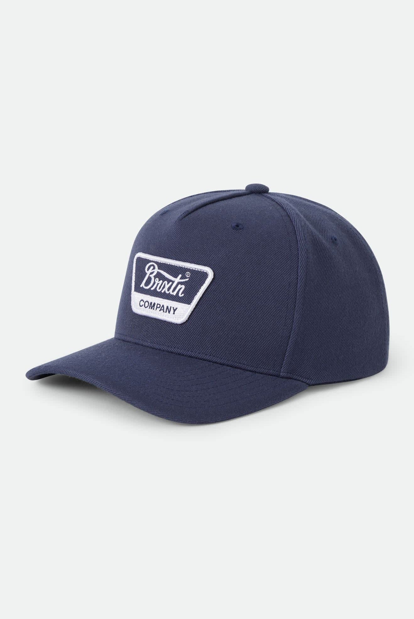 Unisex Linwood Netplus Snapback in the color Washed Navy/White - Front Product View