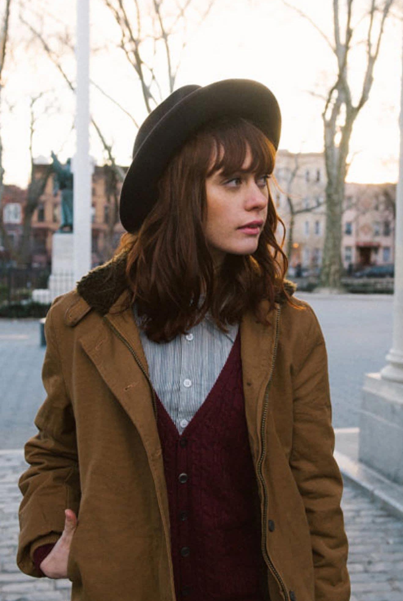 Unisex Stout Pork Pie in the color Black/Black - Additional Fit image