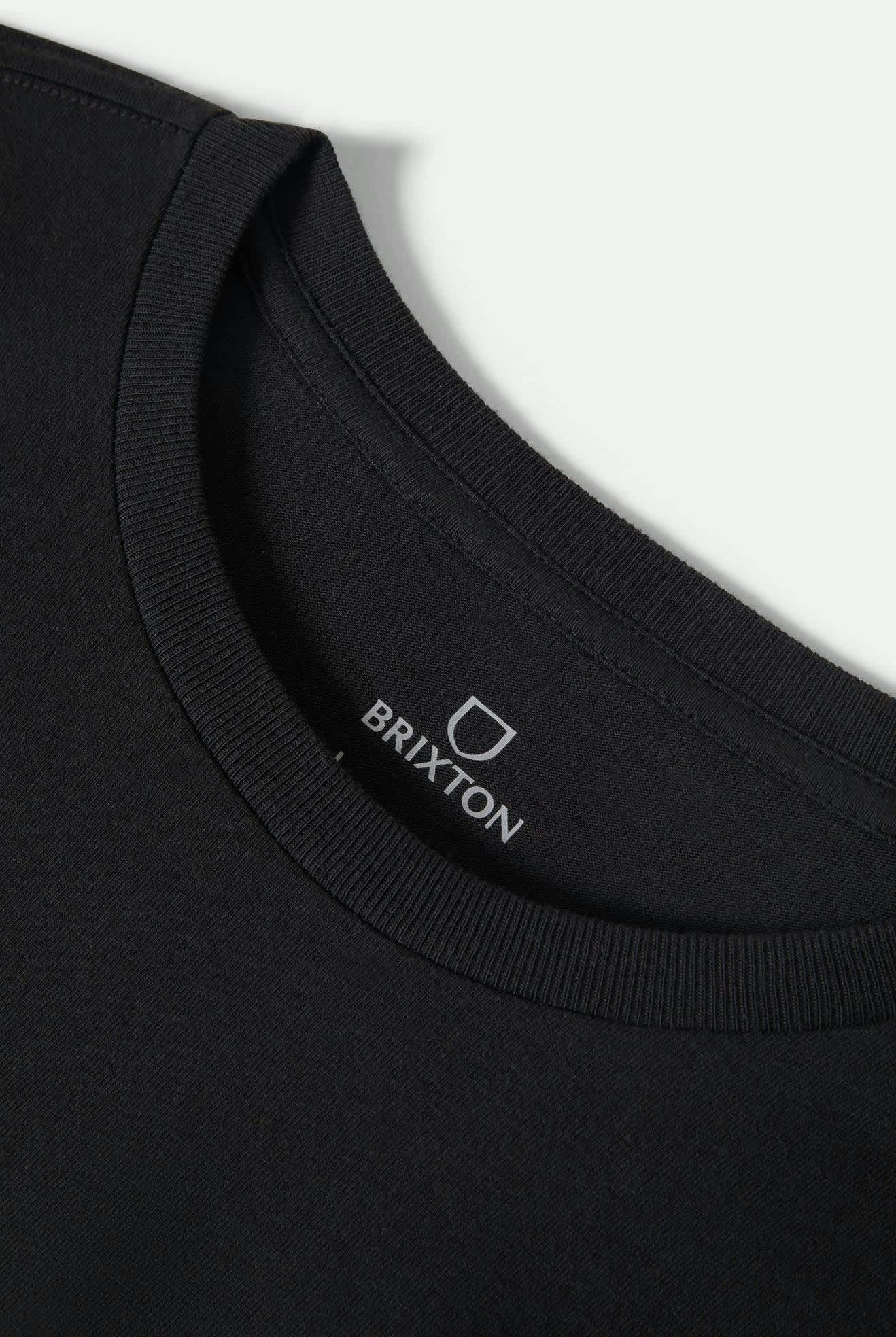 Men's Union L/S Standard T-Shirt in the color Black - Additional Laydown image