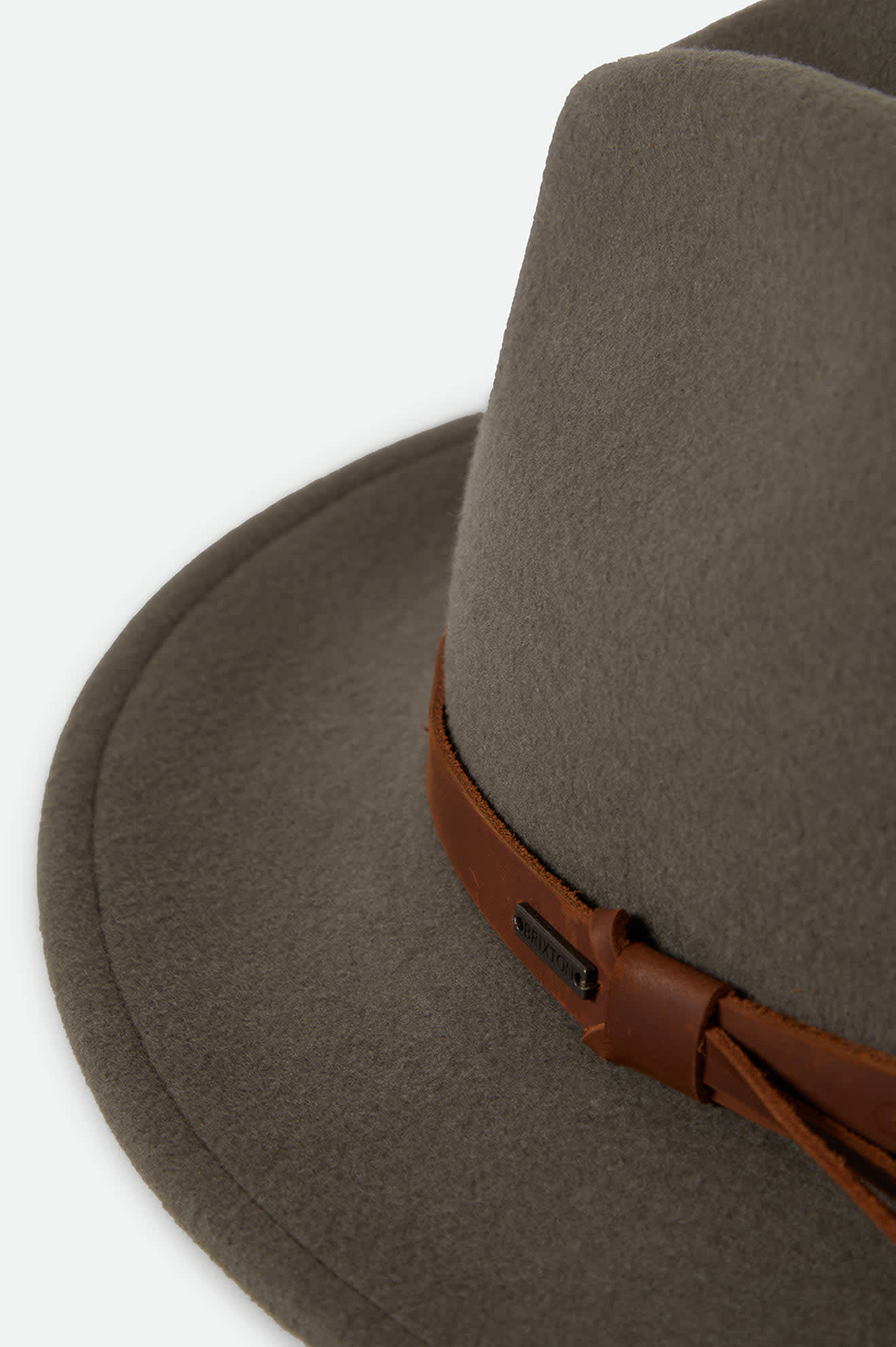 Unisex Messer Traditional Fedora in the color Brindle - Additional Laydown image