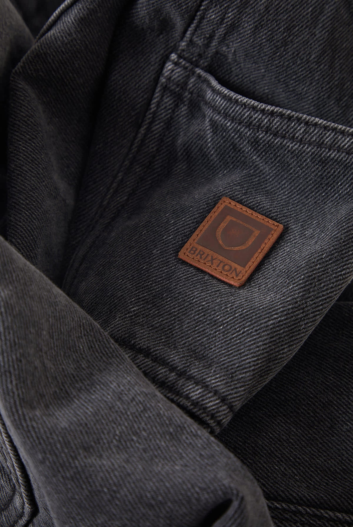 Men's Builders Carpenter Baggy Short in the color Washed Black Denim - Additional Laydown image