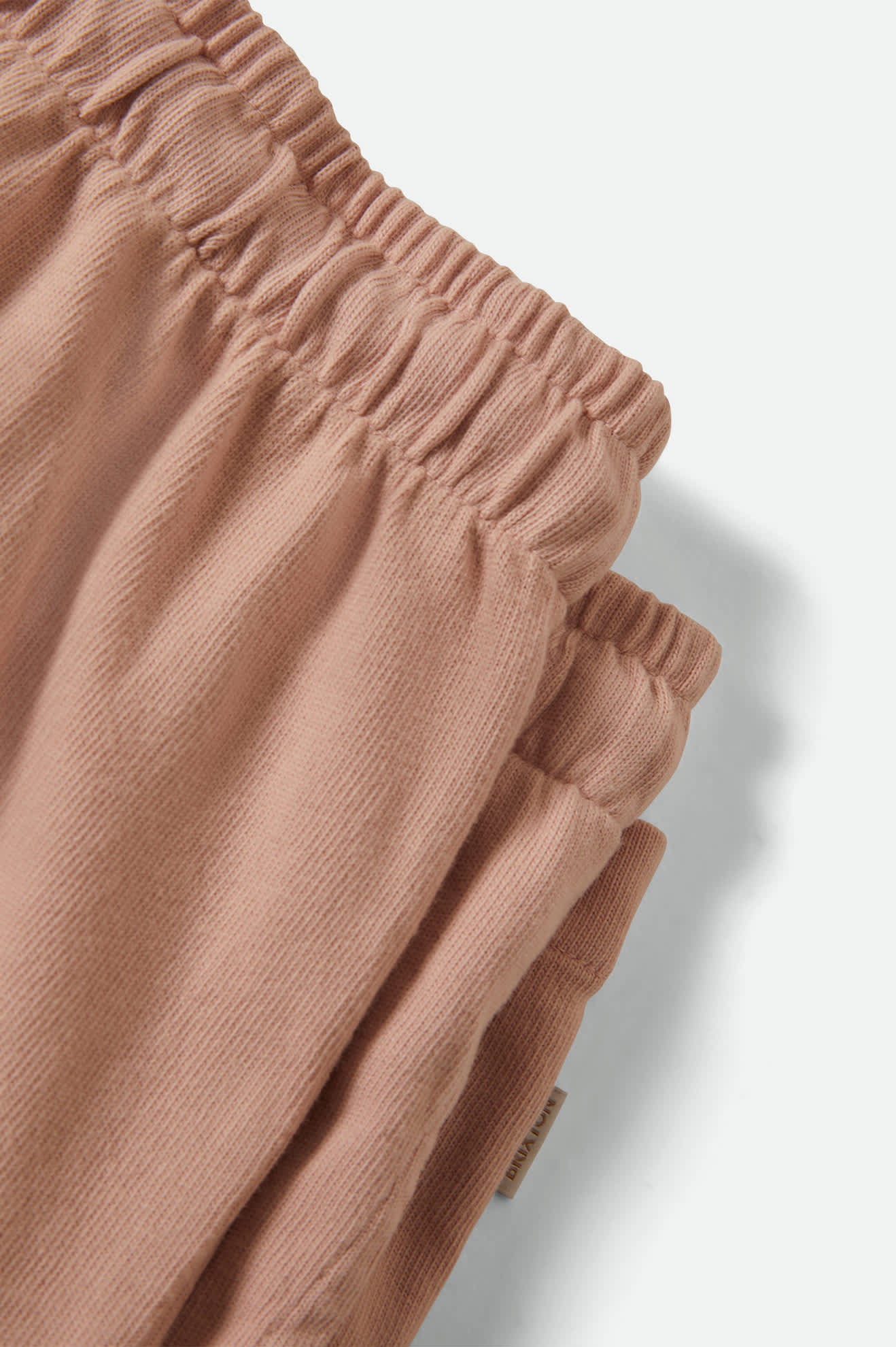 Women's Carefree Organic Garment Dye Lounge Short in the color Silver Pink - Additional Laydown image