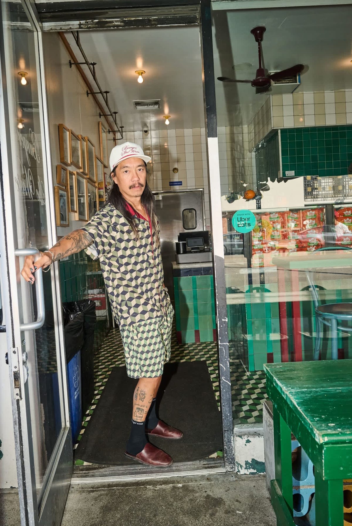 Unisex Burger She Wrote Snapback in the color Natural - Men's Lifestyle 3.0